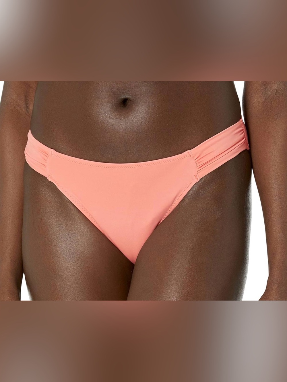 Amazon Essentials Womens XXL Coral Pink Bikini Bottoms Boho Coastal Beach Swim
